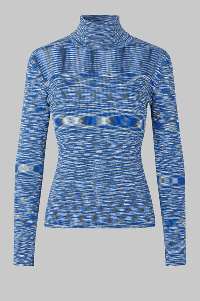 OVAL SQUARE Pool/knit t-neck