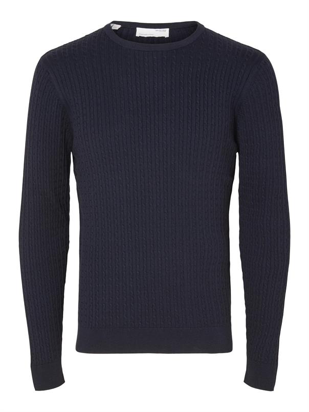 SELECTED HOMME Berg cable crew neck